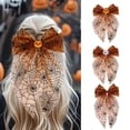 thumbnail image 2 of Halloween Decoration Hair Clip, Gothic Decor Spide Web Bow Hair Clip, Cute Bow Hair Barrettes Fall Halloween Hair Accessories for Women Girls, 2 of 6