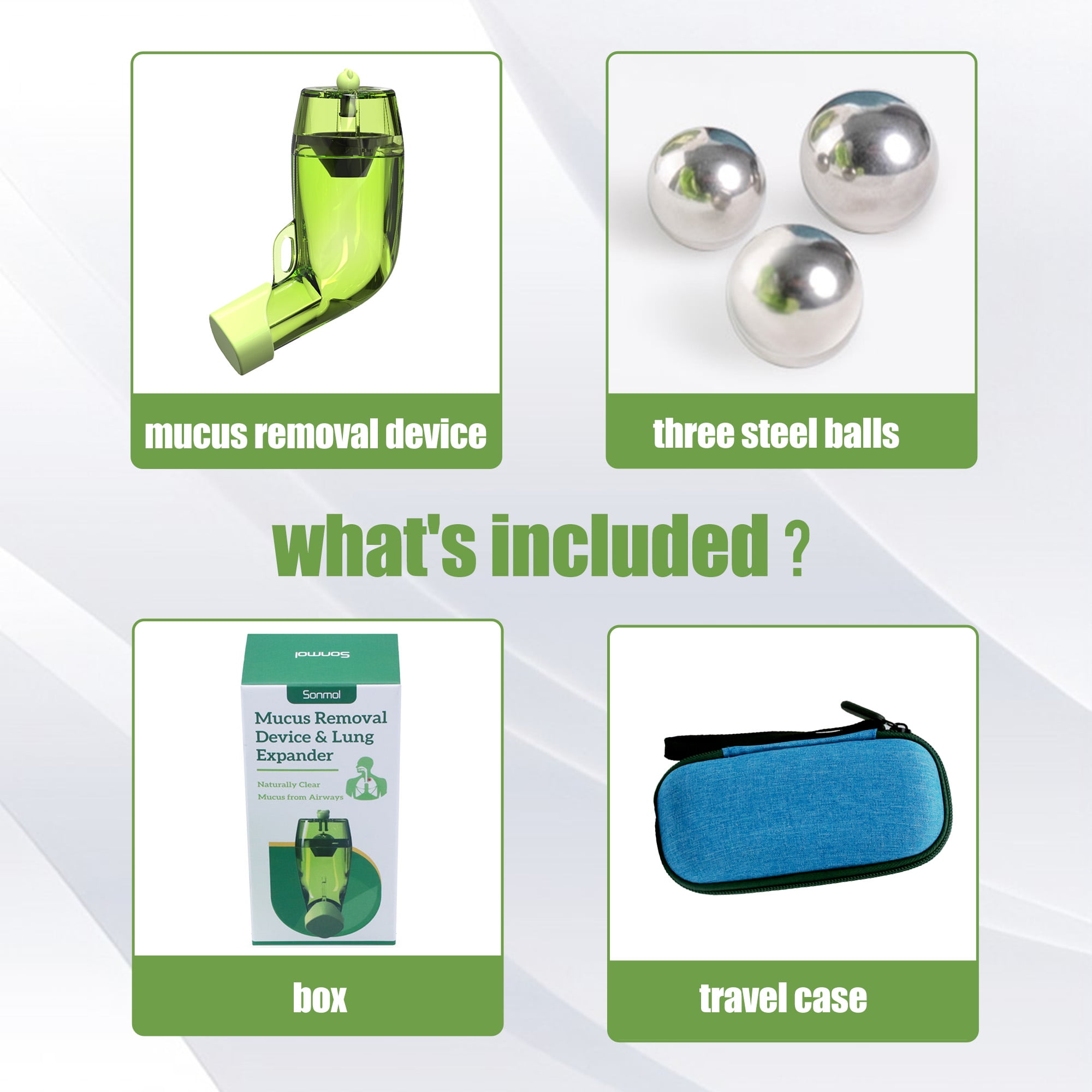 Respiratory Muscle Trainer Mucus Removal Device Lung Exerciser Expander Clear Mucus from Airway