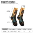 thumbnail image 2 of Bingfone Compression Socks for Women and Men Long Socks for Running Athletic Cycling Nurse- Sunflower Meditating Cat, 2 of 6