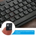 thumbnail image 5 of Uxcell Arabic Keyboard Stickers Universal Keyboard Cover Frosted, Black Background White Lettering 6 Pack, 5 of 6