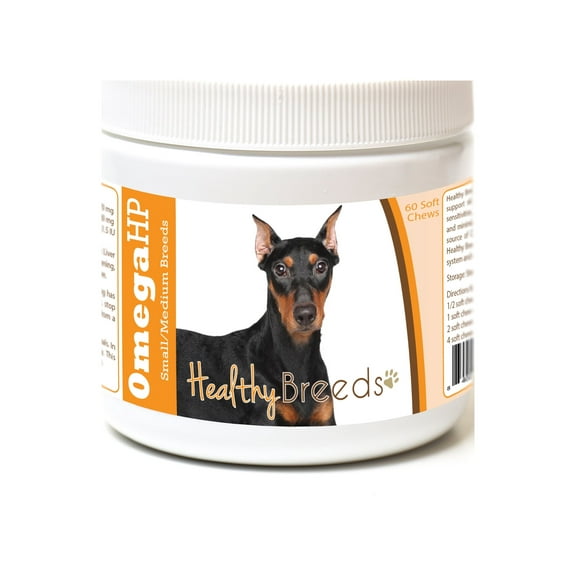 Healthy Breeds German Pinscher Omega HP Fatty Acid Skin and Coat Support Soft Chews