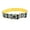 Aztec Yellow Chevron, variant on Sublime Adjustable Dog Collar, Blue Waves with Blue Checkers, Large - 1 1/2" x 18"-26"