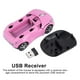 thumbnail image 5 of Ratón inalámbrico para coche ASHATA 2.4G 1600DPI para PC portátil, color rosa, 5 of 9