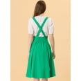 thumbnail image 4 of Vestido General de Cintura Elástica Allegra K para Mujer Verde M, 4 of 5