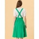 thumbnail image 4 of Vestido General de Cintura Elástica Allegra K para Mujer Verde M, 4 of 5