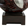 thumbnail image 4 of Benjara Accent Decor with Swan Design and Crackle Glass Accent, Brown, 4 of 5