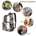 thumbnail image 4 of FKELYI 17 Inch Clear Backpack for Boys & Girls, Kids Backpack See Through Schoolbag Grunge Highland Cow Print Spacious Bookbag Travel Bags for Elementary Student, 4 of 7