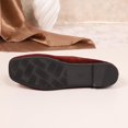 thumbnail image 3 of Wine Ladies One-Foot Shallow Shoes With Embellished Toe Wine Color For Versatile Outfits, 3 of 9