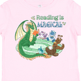 thumbnail image 4 of Inktastic Reading is Magical Dragon Green Dragon with Book Boys or Girls Toddler T-Shirt, 4 of 5
