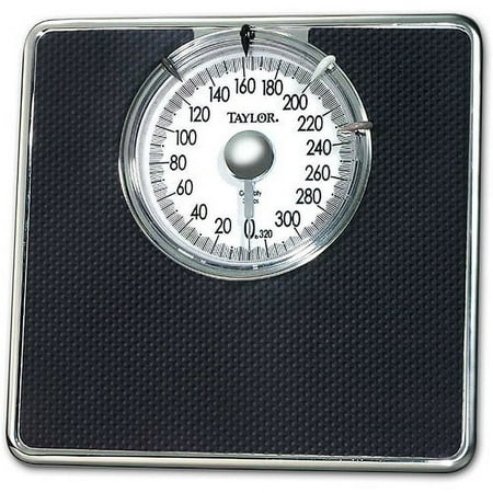 Taylor Mechanical Analog Bath Scale Blac