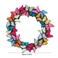 thumbnail image 3 of HongHeng Butterfly Wreath for Front Door Spring Summer Artificial Wreath with Butterflies Door Wreath for Home Wedding Farmhouse Holiday Easter Decor 11.8", 3 of 6