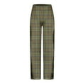 thumbnail image 5 of Diufon Pajama Pants for Men Cotton Soft Comfy Plaid Elastic Waist Straight Leg Casual Home Sleep Pants, 5 of 5