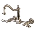 thumbnail image 1 of Kingston Brass Heritage 8" Center Wall Mount Kitchen Faucet, 1 of 6