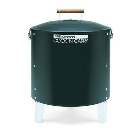 Brinkmann 810-5030-6 Cook'N Carry Charcoal Smoker and Grill, Black (Discontinued by Manufacturer)