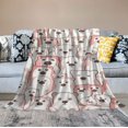 thumbnail image 2 of Nawypu Polar Bear Throws - Soft Fuzzy Plush Blanket Throw for Kids, Boys &amp; Girls - Flannel Blankets for Couch, Travel - Pink Cute Blanket Gift, 2 of 6