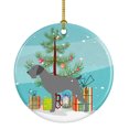 thumbnail image 1 of German Wirehaired Pointer Merry Christmas Tree Ceramic Ornament, 1 of 3