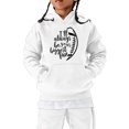 thumbnail image 1 of Gibobby Niños Niñas Sudadera con capucha al fútbol americano Regalo deportivo Sudadera para adolescentes Jugador de rugby vintage Deportes Retro de rugb(Blanco, 3-4 Años), 1 of 3