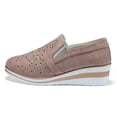 thumbnail image 4 of Zapatos sin cordones para mujer, mocasines planos de ancho ancho con diamantes de imitación, zapatillas de deporte de moda, 4 of 6