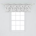 thumbnail image 2 of Ambesonne Surfboard Window Valance, Monochrome Coastal, 54" X 18", Black White, 2 of 3