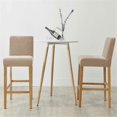 thumbnail image 4 of 2025 Latest Model 2 Pack Stretch High Barstool Slipcovers With Back Bar Stool Jacquard Square, 4 of 4