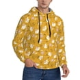 thumbnail image 2 of Honeii Daisies Flowers Pattern Mens Hoodies Men's Loose Sleeve Sweatshirt,Pullover Hooded Sweatshirt for Men,Essentials Hoodie-3X-Large, 2 of 7