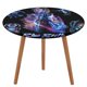 thumbnail image 1 of Blue Beetle-theme Fitted Round Tablecloths Elastic Edged Table Covers Waterproof Table Cloth for Kitchen Holiday Party Tables Decor 150cm, 1 of 6
