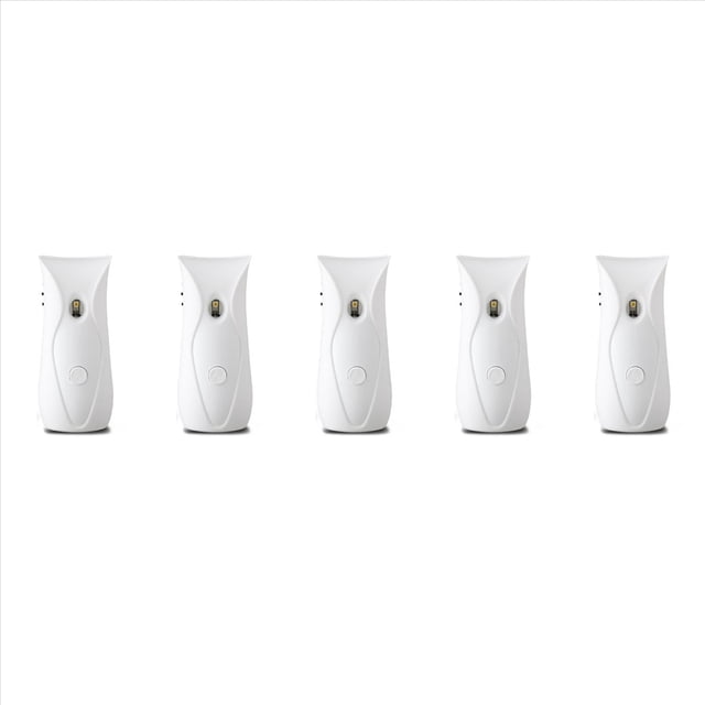 5X Dispensador Automático Ambientador de Aire Ambientador del Cuarto de Baño Temporizado en Aerosol Montado en La Pared, Dispensador de Aroma Automático para El Hogar
