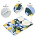 thumbnail image 3 of Yayeee Dish Drying Mat for Kitchen Counter 18"x24" Microfiber Absorbent Pad, Cartoon Lemon Leaves, 3 of 7