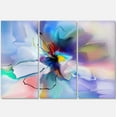 thumbnail image 4 of Designart Abstract Creative Blue Flower Canvas Wall Art, 4 of 4