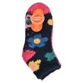 thumbnail image 2 of Wonder Nation Girls Flower Icon Cozy Ankle Socks, 3-pack, Size Medium (Shoe Size 10.5-4), 2 of 6