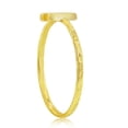 thumbnail image 2 of Daily Delight TheJewelryHut Designer Sterling Silver 'H' Initial Hammered Band Ring - Gold Plated, 2 of 2
