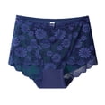 thumbnail image 2 of VONCOS Plus Size Womens Underwear Lace Boxer Briefs Breathable Soft Boy Shorts for Everyday Wear Blue,Size 2XL, 2 of 3