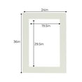 thumbnail image 3 of Grey Acid Free 24x36 Picture Frame Mats with White Core Bevel Cut for 20x30 Pictures - Fits 24x36, 3 of 3