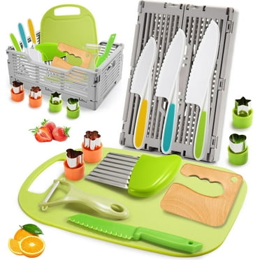 Montessori Toys Cooking Set for Toddlers Kids Kitchen Knife Set, Kids Learning Toys