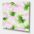 thumbnail image 3 of Designart ' Ancient Pink Lotuses In The Pond IX ' Traditional Canvas Wall Art Print, 3 of 4