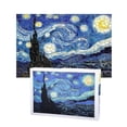 thumbnail image 1 of TOYANDONA Starry Night Jigsaw 1000 Pieces Jigsaw Puzzle for Fun Oil Painting Jigsaw for Adult without Frame (Colorful), 1 of 3