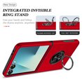 thumbnail image 7 of Decase Phone Case for Samsung Galaxy Z Flip 6/7 FE with Ring Holder Magnetic 360° Metal Kickstand, Heavy Duty Cover for Galaxy Z Flip 7 FE/Z Flip6 Case,Rugged Hard PC+TPU Frame Hybrid Cover,Red, 7 of 7