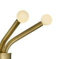 thumbnail image 5 of Lark Axton 83855LCB Mid-Century Modern Gold Chandelier Light Fixture - Lacquered Brass, 5 of 16
