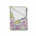 thumbnail image 2 of Octopus Soft Flannel Fleece Blanket, Cartoon Style Sea Life Animal and Plant Pattern Aquatic Scene Creatures, Cozy Plush for Indoor and Outdoor Use, 60" x 80", Pink Yellow Pale Blue, by Ambesonne, 2 of 6