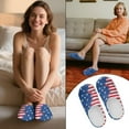 thumbnail image 6 of Chririnla Art Paw Print Unisex Slippers Soft Plush Fuzzy Warm Anti-slip Rubber Sole Cozy Comfy Lightweight Indoor Travel Slippers, 6 of 7
