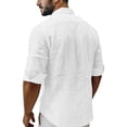 thumbnail image 4 of Luvrsol Big & Tall Shirts for Men Short Sleeve Button Down Shirt Solid Casual, S-5XL, 4 of 5