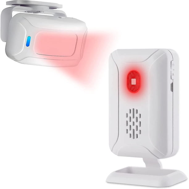 Cruxer Detector De Mot, Puerta Inalámbrica, Kit De Sistema De Alarma Para El Hogar Con 1 Y 1 Receptor, Ce Electrónico Compatible Con Puertas S, S