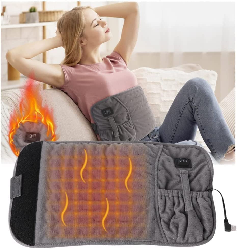 Coussin Chauffant Enveloppant Pour Cheville, Genou, Coude - 4 Niveaux De Chaleur (40°C à 60°C) - 3 Réglages De Minuterie - Fermeture Velcro - Gris - 10