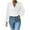 White, variant on Kovlvoll Shirts for Women Long Sleeve Fashion Draped Cowl Neck Solid Color Tops Dressy Casual Blouse