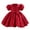 Red, variant on WhouRiu Girls Bow Sequins One-Shoulder Wedding Gown Princess Evening Tutu Gown Pink,Sizes 4-5