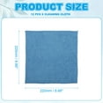 thumbnail image 2 of Uxcell Glasses Cleaning Cloth, Microfiber Eyeglasses Cleaner Cloths Soft Wipe Screens 8.66" x 8.66" Deep Deep Blue, 2 of 7