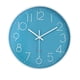 thumbnail image 1 of Reloj De Pared Cuarzo Moderno Silencioso Sala 30cm Modelo Blanco y Azul Acero, 1 of 4