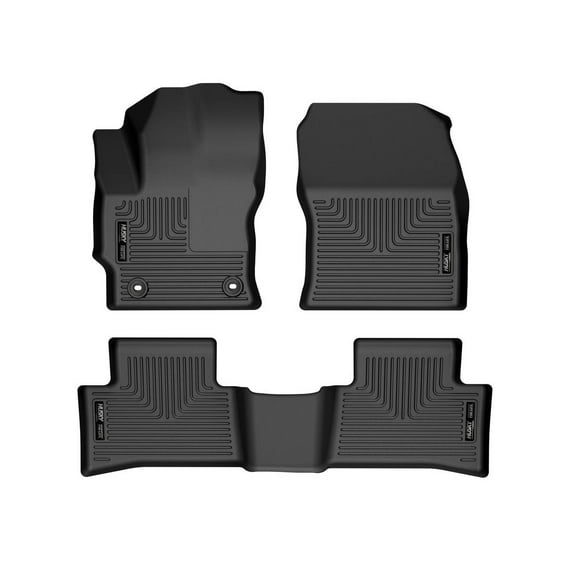Husky Liners 95291 Weatherbeater Floor Mats Fit 2022-2025 Toyota Corolla Cross FWD Front/2nd Row Liners 3pc Black