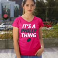 thumbnail image 4 of It's a Philly Thing Funny Women's V-Neck T-shirt Philadelphia Birds Fan Champions City of Brotherly Love Football Fly Tee, 4 of 7