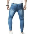 thumbnail image 5 of Htwon Mens Slim Fit Jeans Skinny Stretch Denim Pants for Men Straight Fit Fashion Pant, 5 of 23